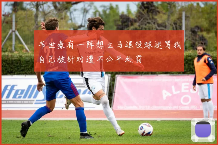 韦世豪有一阵想立马退役球迷骂我自己被针对遭不公平处罚